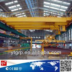 Low level slewing carrier-beam telescopicel electromagnetic overhead roof crane, work shop crane