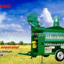 Machine for cleaning grain and tree and cotton seeds with achieving accuracy