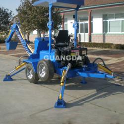 Mini Towable Backhoe with Diesel/Gasoline Engine