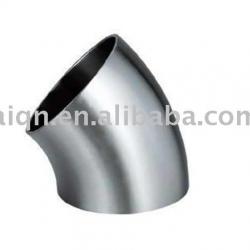 mirror polish 45 degree stainless steel elbow