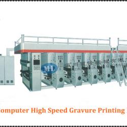 MLASY Computerized High Speed Gravure Printing Machine on plastic