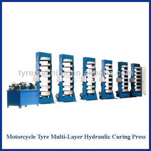 Motorcycle tyre hydraulic curing press
