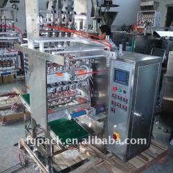 Multi-lines four sides sealing packaging machine