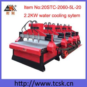 Multi Spindles 3D CNC Wood Engraving Router for Sale 20STC-2060-5L-20