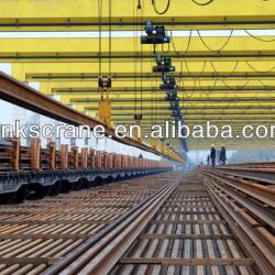 Multiple gantries synchronous lifting for rail welding yard