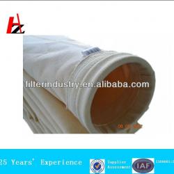 Needle punched nonwoven fiberglass dust collector filter bag