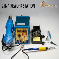 NEW 2 IN 1 SMD REWORK+SOLDERING STATION_ IRON 60W (LF-0691)