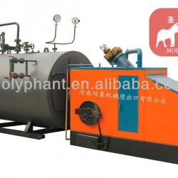 New generation industrial biomass steam boiler with burner