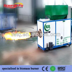 Newest generation wood pellets burner for gasifier power plant