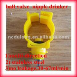 nipple drinker for chickens with ball valve