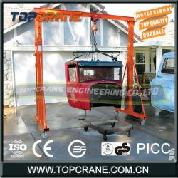 Non Power Drive Portable Gantry Cranes With Manual Trolley Hoist