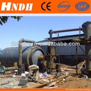 Oil recycled environmental protection system waste tyre recycling machine for sale