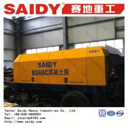 output:37~62 m3/h.motor power:90kw trailer concrete pumps for sale