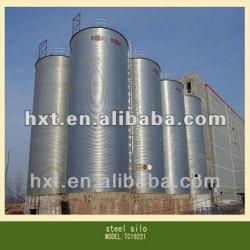 Pea storage steel silos,700 ton tank and bins on farm, grain silo