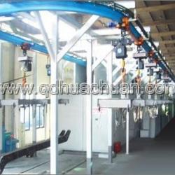 pendent chain marching type shot blasting machine