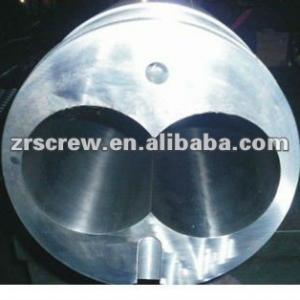 Plastic extrusion screw and barrel embossing roller