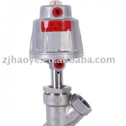 pneumatic angle seat valve