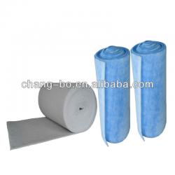 Polyester blue and white air filter media/roll filter media factory