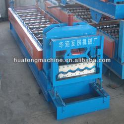 Portable hydraulic roof glazed tile machine