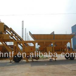 Portable YHZS35 mobile concrete batching plant