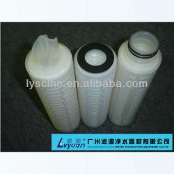 PP 20 inch pleated filter cartridge 0.2 micron for water treatment