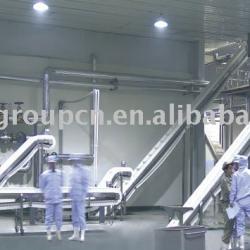 production line belt conveyor system