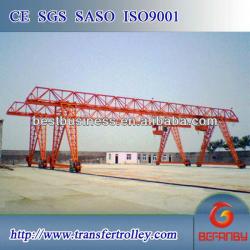 Professional workshop using 10 ton single girder gantry crane