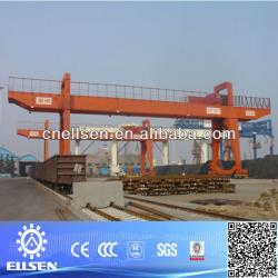 Rail mounted container double girder gantry crane 40 ton