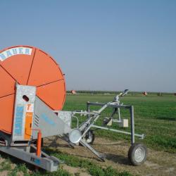 Rainwalker hose reel irrigator