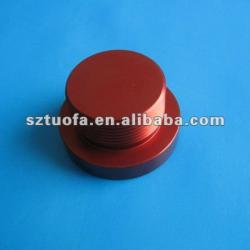 Red Anodized aluminum cnc machining