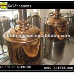 Red copper luxury beer fermentation equipment