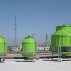 Round counterflow FRP cooling tower