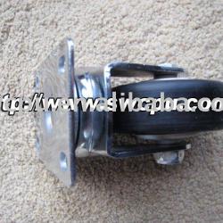 rubber swivel brake caster