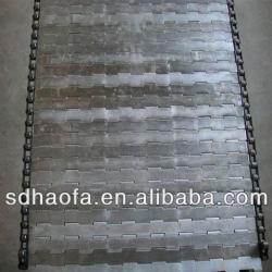 scraping conveyor belt mesh/stainless steel flat conveyor mesh/Chain plate conveyor