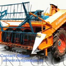 Self propelled 1.1 working width mini combine rice harvest machine