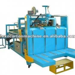 semi-auto carton box fold glue machine