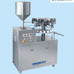 semi-automatic aluminum pipe filling-sealing machine for paste liquid