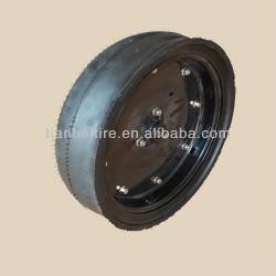 semi solid agricultural grain drill gauge wheel 16"X4.5"