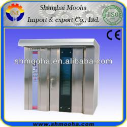 shanghai mooha prices rotary rack oven for bakery/16& 32&64 trays/ complete bakery line supplied(ISO9001,CE)