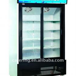 Showcase with auto sliding door