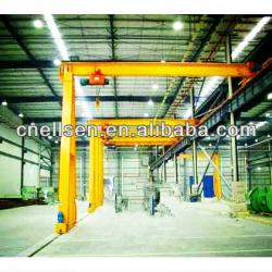 Single beam electric hoist semi gantry cranes for sale