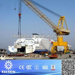 Single jib offshore crane