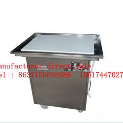 single pan flat pan fried ice cream machine with factory price