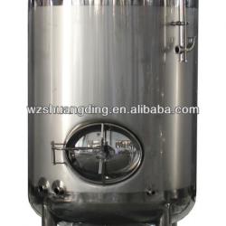 Single wall serving vessel bright beer tank