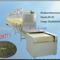 Spice and condiment microwave drying and sterilizer machine