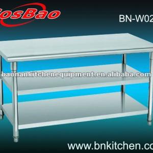 Stainless steel 3 tiers Kitchen Worktable