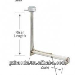 Stainless steel L-shaped immersion bottom heaters