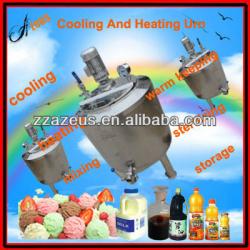 Stainless steel tank for cooling,heating,mixing,warm-keeping,storage and sterilization