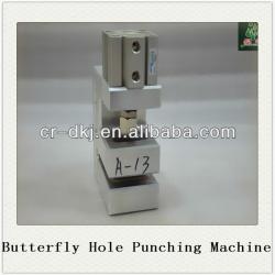 stand up bag plastic butterfly punching machine