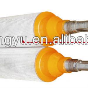 steel against steel embossing roller